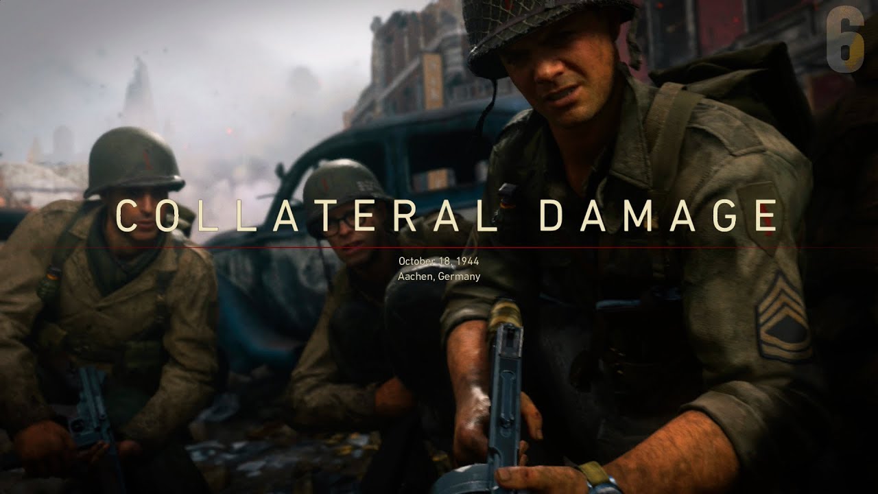 Call Of Duty WW2 Collateral Damage 4K-8K HDR UHD Gameplay (COD