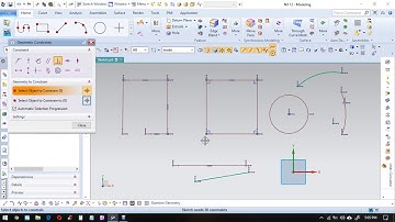 01-Nx Cad Tutorial - line, arc, circle, rectangle, profile line