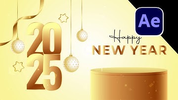 Create STUNNING New Years Motion Graphics for 2025 in After Effects