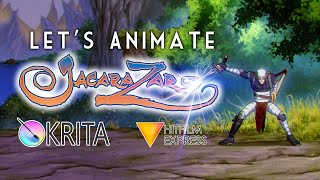 Let's Animate  Krita: JACARA ZAR JUMP ATTACK (10 days)