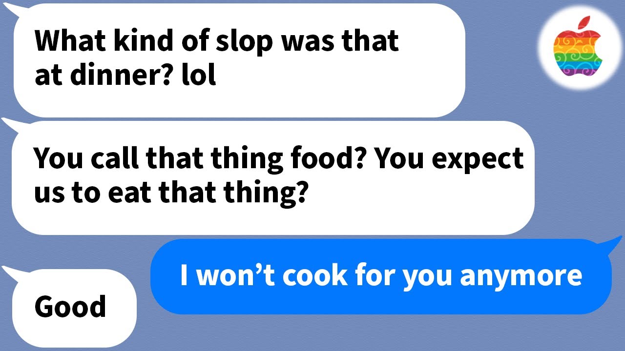 【Apple】 My sister in law insulted my food while she was visiting me but...