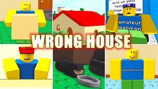 WRONG HOUSE 🏠 *How to get ALL 17 Endings and Badges* Roblox