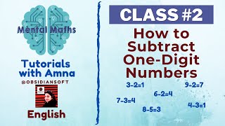 Mental Maths - Class 2 | How to Subtract One-Digit Numbers (English) screenshot 1