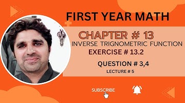 Exercise # 13.2||Question # 3,4  ||First- Year|| 11Th Class Mathematics