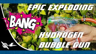 Epic exploding hydrogen bubble gun by The DIY Science Guy 1,984 views 6 years ago 3 minutes, 10 seconds