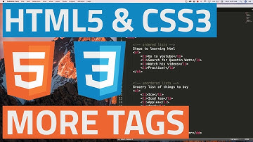 HTML5 and CSS3 beginner tutorial 29 - Semantic tags for the layout