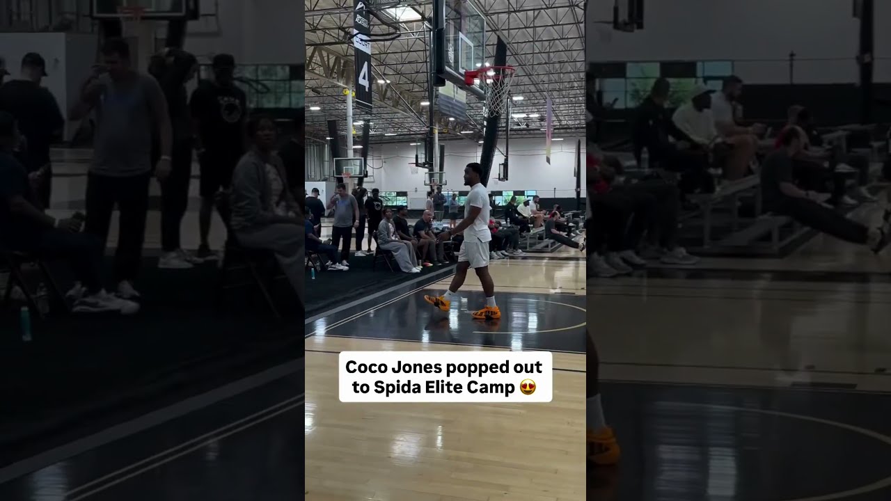 Coco Jones Pops Out To Spida Elite Camp Surprise Celebrity Cameo NBA Shorts