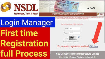 Nsdl Login Manager first time Registration full process - NSDL Paam Branch id Registration