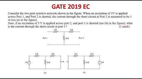GATE 2019 EC | Network Theory Solution | Tamil