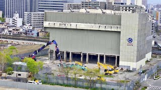 【大阪メトロ / 森之宮検車場に新駅】2023年4月6日（木）もと森之宮工場（ごみ焼却工場）に巨大な重機が現れる！