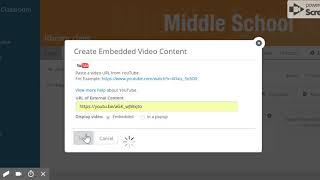 PowerSchool Learning : Upload YouTube Video to Class Page