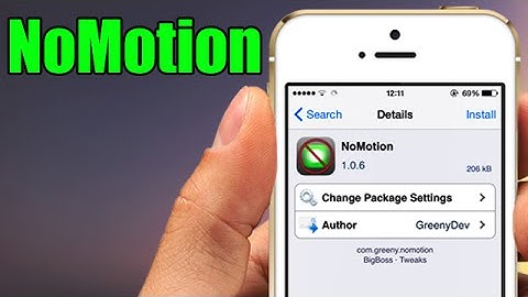 NoMotion - iOS 8 Jailbreak Cydia Tweak