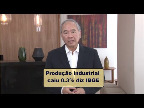 Produção industrial cai 0,3% diz IBGE