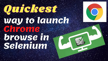Quickest way to launch chrome browser in Selenium | QA Automation Talk