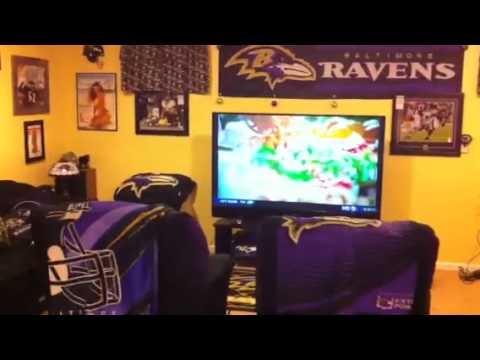 Baltimore Ravens Mancave Custom Basement Youtube
