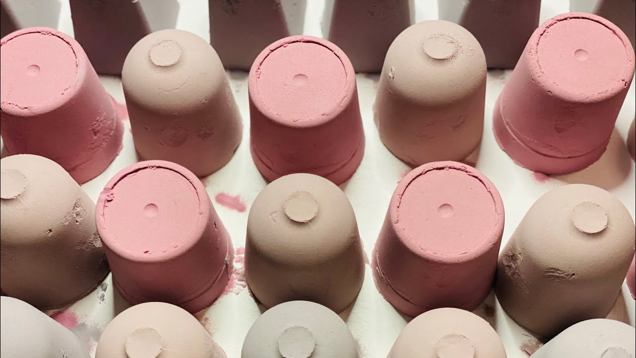 ASMR soft crunch baking soda | neutral colors | baking soda asmr | relax