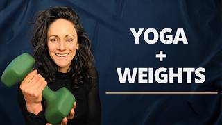 Full Body Yoga With Weights | 35-Min Functional Strength Training Over 40
