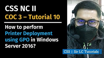 Windows Server 2016 Tutorials | #10 Printer Deployment with GPO