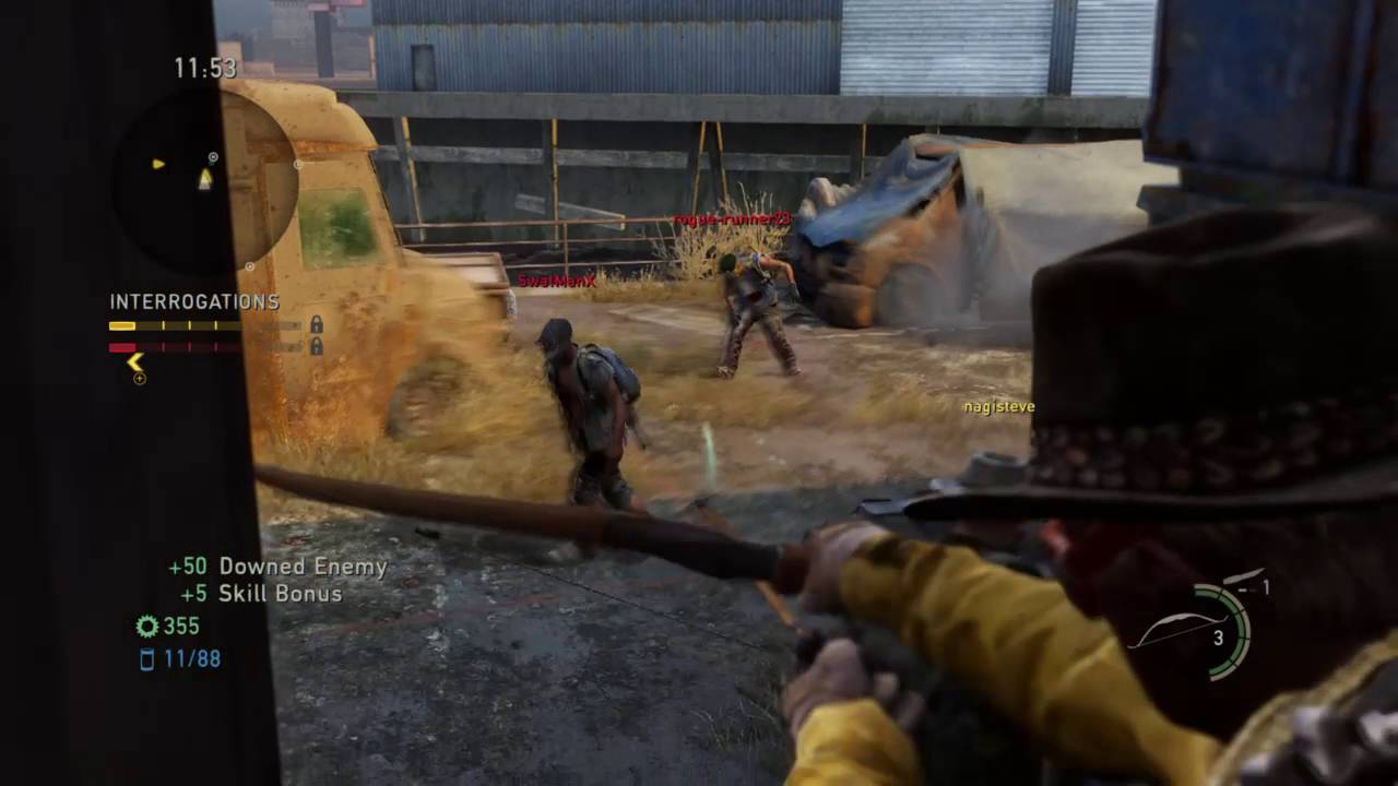 The Last of Us multiplayer killing the whole team with the bow