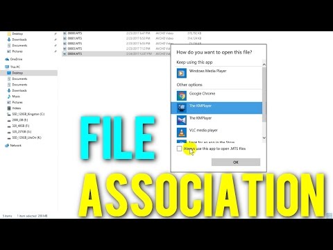How to open file with another program (File Association under Windows 10)