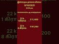 Gold Rate Update | 9/10/2025#GoldRateUpdateTamil#SubaLaabam#Shorts#Youtubeshorts#shortsfeed#viral