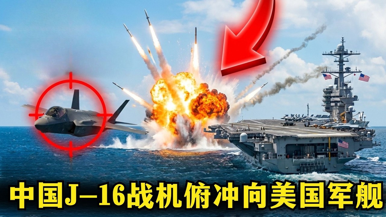 震惊全球：中国J16战机降落美军航母，不可思议的一幕！