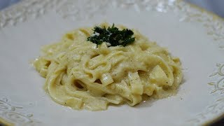 طرز تهیه خوشمزه ترین پاستا با سس آلفردو | Best Alfredo Pasta Ever