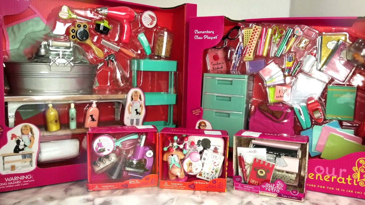 Our Generation School Sets HAUL-Unboxing Review