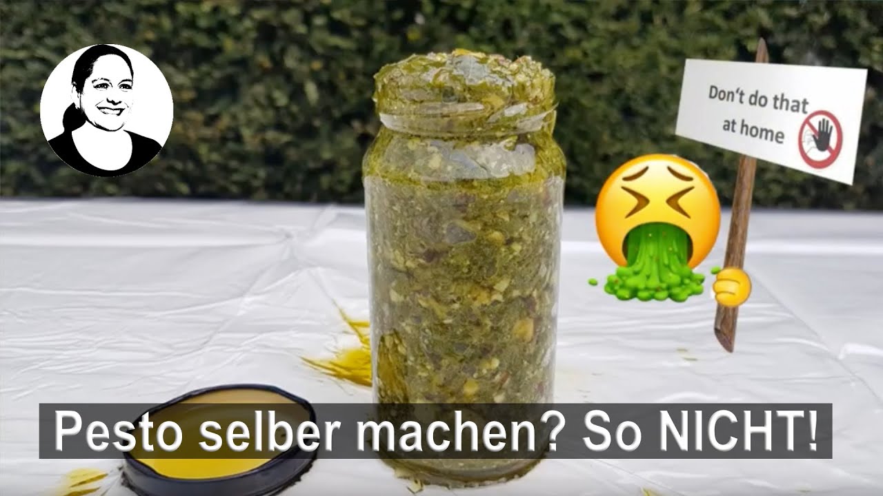 Warum wird mein Pesto schlecht? Wie man ein Pesto nicht machen sollte und warum. 😁