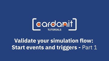 Validate process simulation flows in Cardanit | Tutorial, pt.1 (SUB)