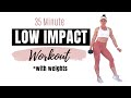 LOW IMPACT WORKOUT WITH WEIGHTS - No Jumping Strength Training