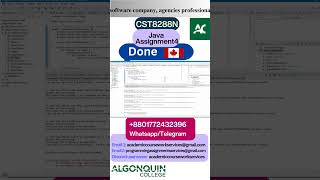 Client Work(Java) | CST8288N Assignment 4: Creational Design Patterns - Lab (4%) work Output Video