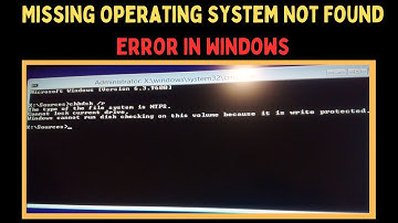 How to Fix Missing Operating System Not Found Error in Windows 11