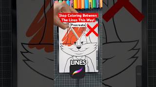 Never Color Between The Lines This Way! 😡 Procreate Beginner Tutorial #shorts #procreate #howtodraw