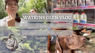 Watkins Glen State Park Vlog Pt. 2 | Gorge Trail, Cliff Goat, Cornell Dairy Bar | August 19-20, 2021