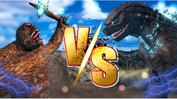 King Kong 2021 vs Godzilla 2019 Epic Battle - Kaiju Universe 4K - GodzillaVsKong