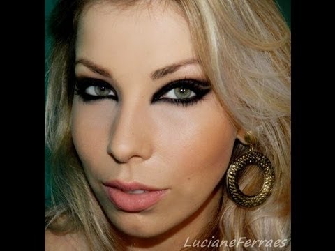 Cat Eyes, maquiagem da divulgação dos pincéis, com Lu Ferraes
