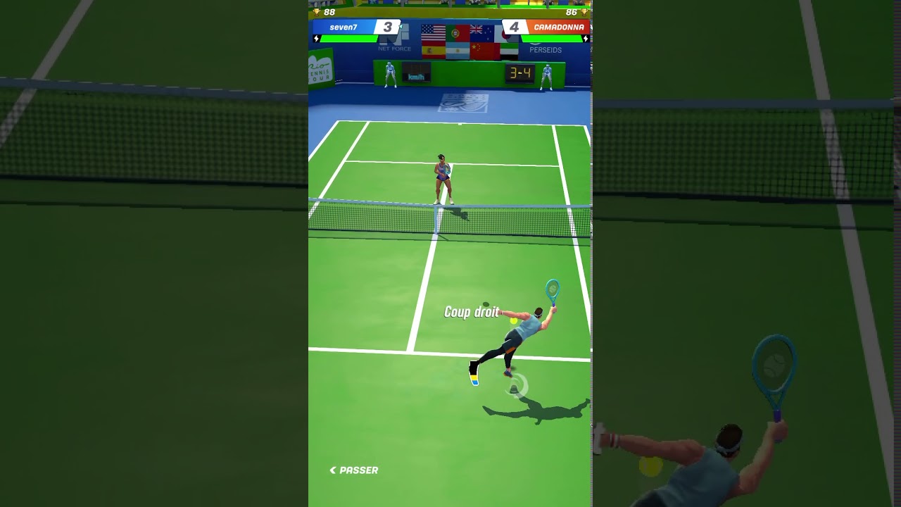 Tennis clash wining game YouTube