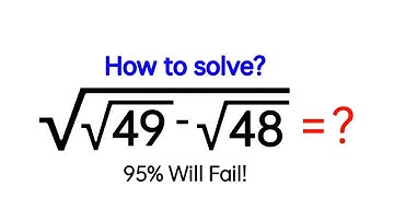 A Fine Radical Math Olympiad Question || Square Root Problem || Explored Maths