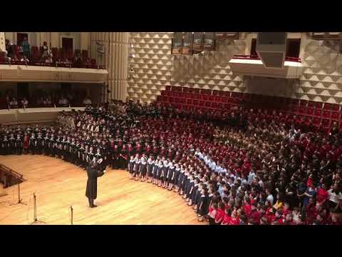 600 ქართველის ნამღერი \'მრავალჟამიერი\' / 600 People Sing  Georgian \'Mravaljamier\'