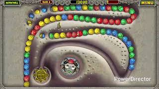 Zuma Deluxe Widescreen v1.0 (HD) Survival Mode Lair of the Mud Snake  screenshot 2