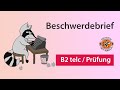 Beschwerdebrief B2 Sprachkurs | Prüfungsvorbereitung B2 telc