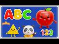 Preschool Learning activities for 3 year olds at home | Learn ABC Phonics Shapes Numbers Colors 🌈