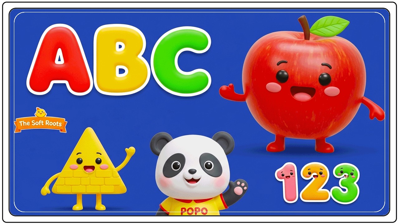 Preschool Learning activities for 3 year olds at home | Learn ABC Phonics Shapes Numbers Colors 🌈