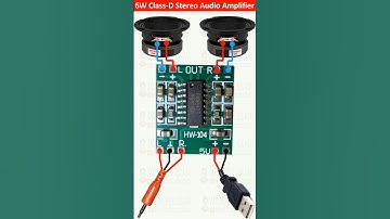 6W ClassD Stereo Audio Amplifier | 2 Pitch Computer Speaker | Portable Speaker | PAM8403 Amplifier