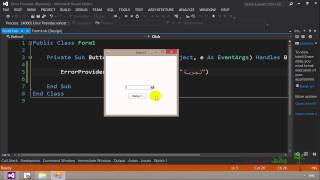 VB 2012  187  Error Provider tool أداة مزود الأخطاء