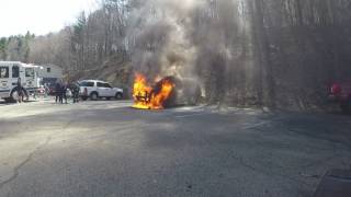 Ford SUV catches fire - Pottsville, PA - 04/13/2017