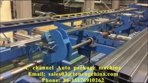 Automatic steel C lip channel package machine, channel bag packaging, bagging machine
