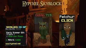 How To Get TONNES Of Mithril Powder!!! Fetchur, Goblin Army (Dwarven Mines) - Hypixel Skyblock