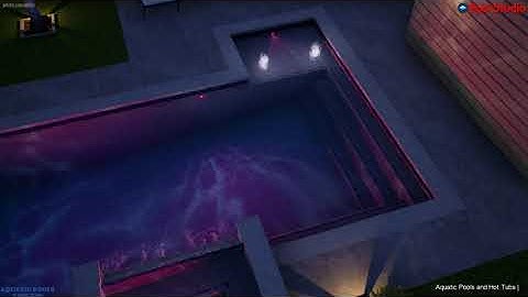 Geometric Pool Spa Combo With Tanning Ledge
